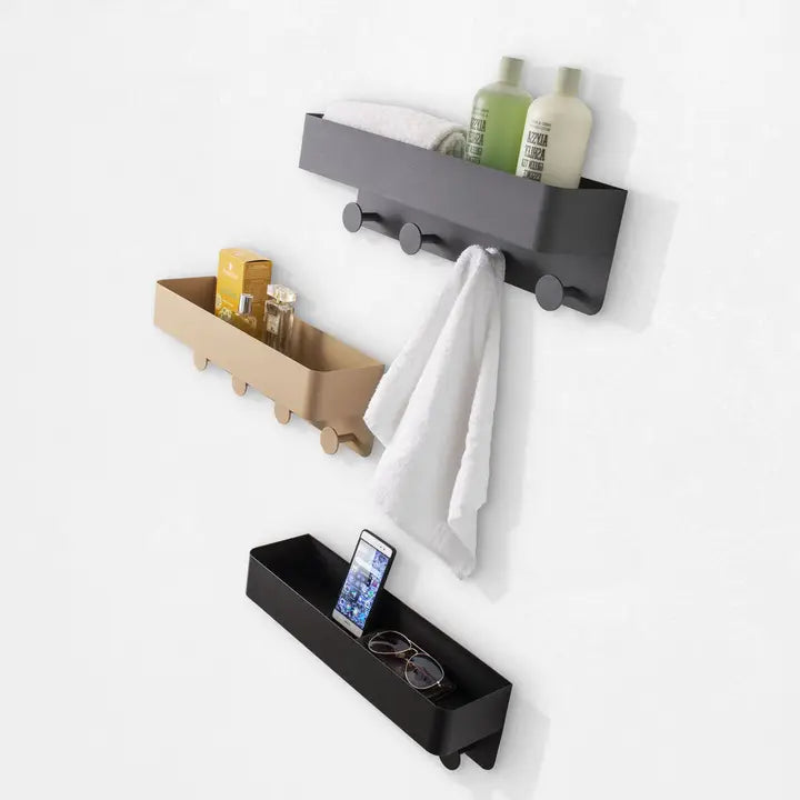 Igea Storage Shelf with Clothes Hanger