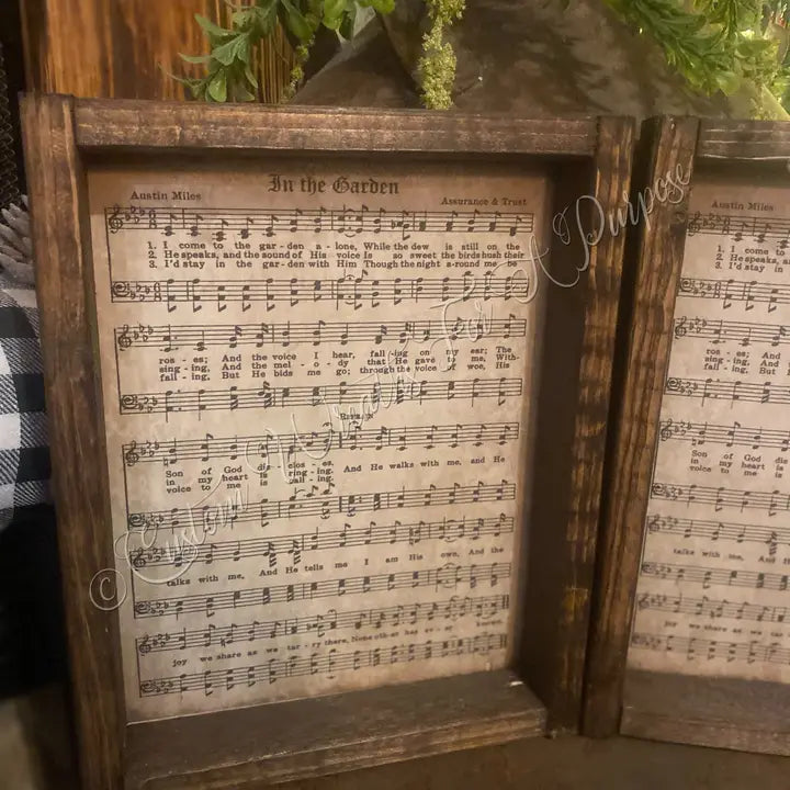 Rustic Framed Hymns