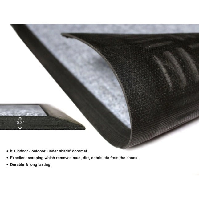 Moulded Rubber Poly Patterned Doormat