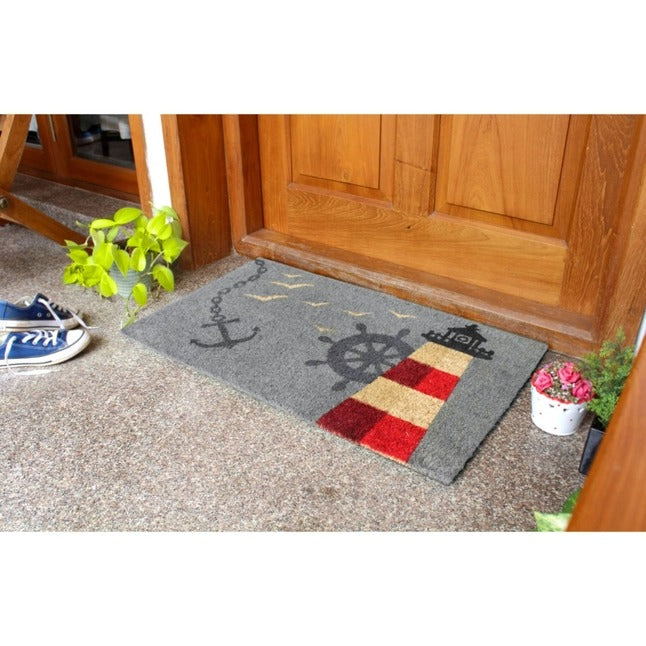 Multi Tufted Light House Anchor Doormat