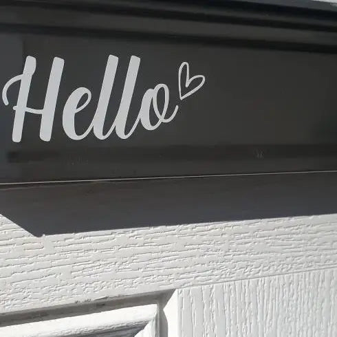 Hello Heart Letter Box Door Decor House Sticker Label