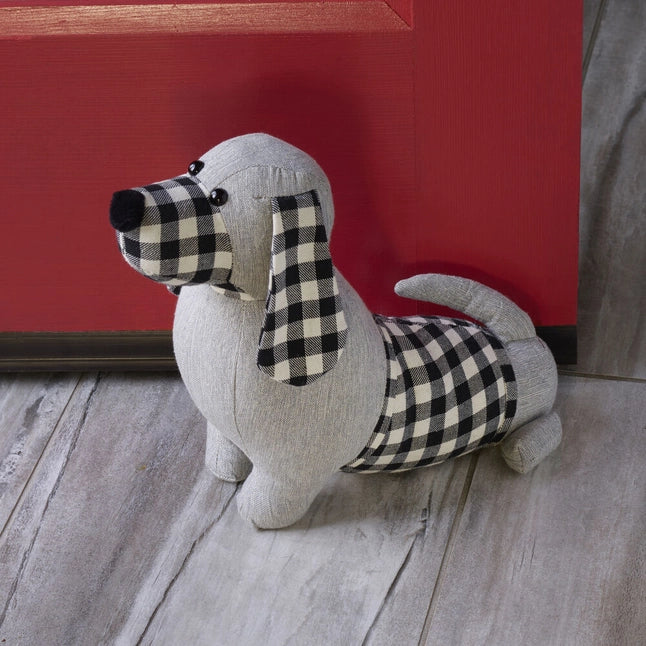 Elements Gray Dachshund Door Stopper