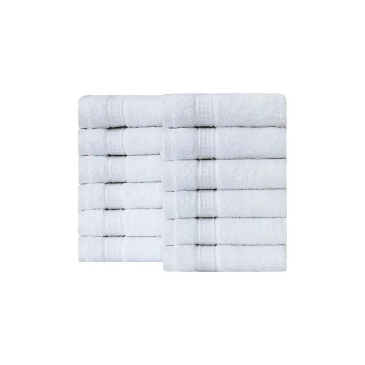 Hotels White Washcloth Turkish Genuine Cotton