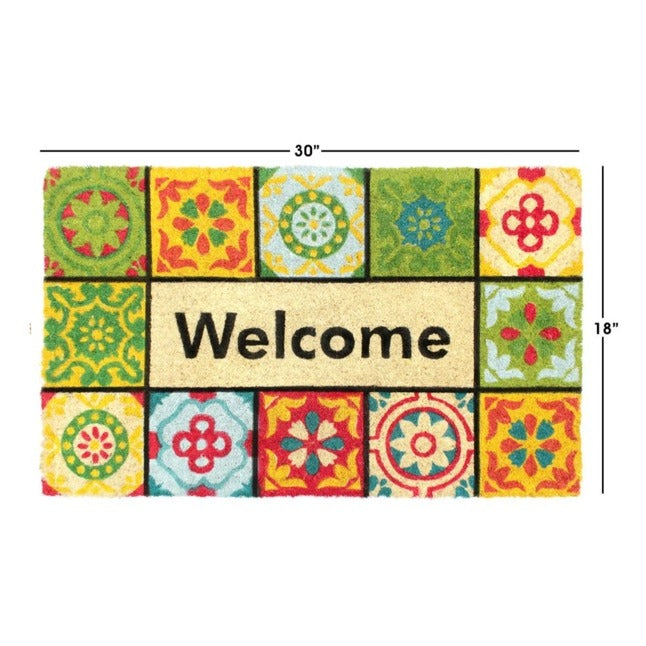 Bleach Welcome Folk Tile Rubber Doormat