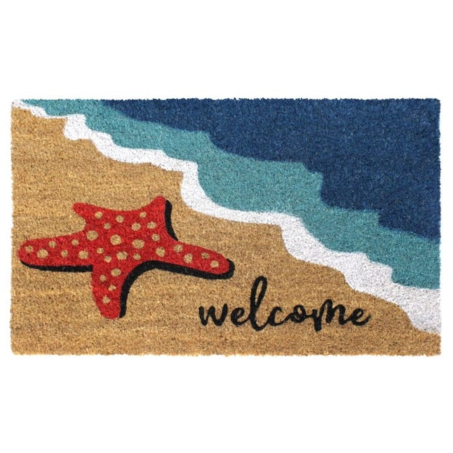 Multi Tufted Starfish Welcome Doormat