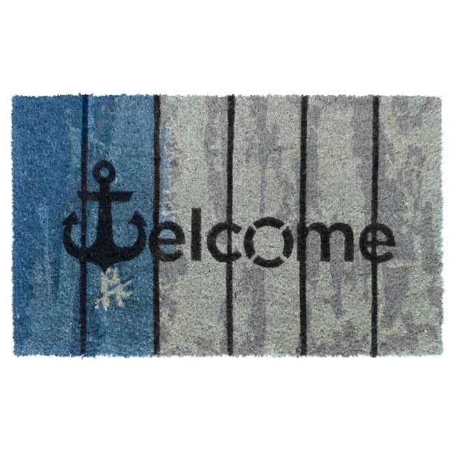 Multi Tufted Welcome Anchor Doormat