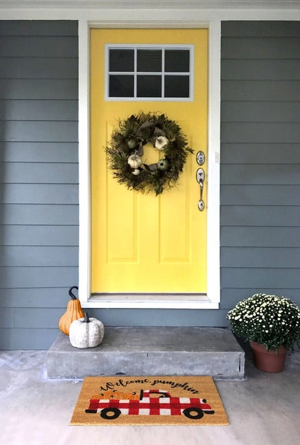 Multi Tufted Welcome Pumpkin Doormat