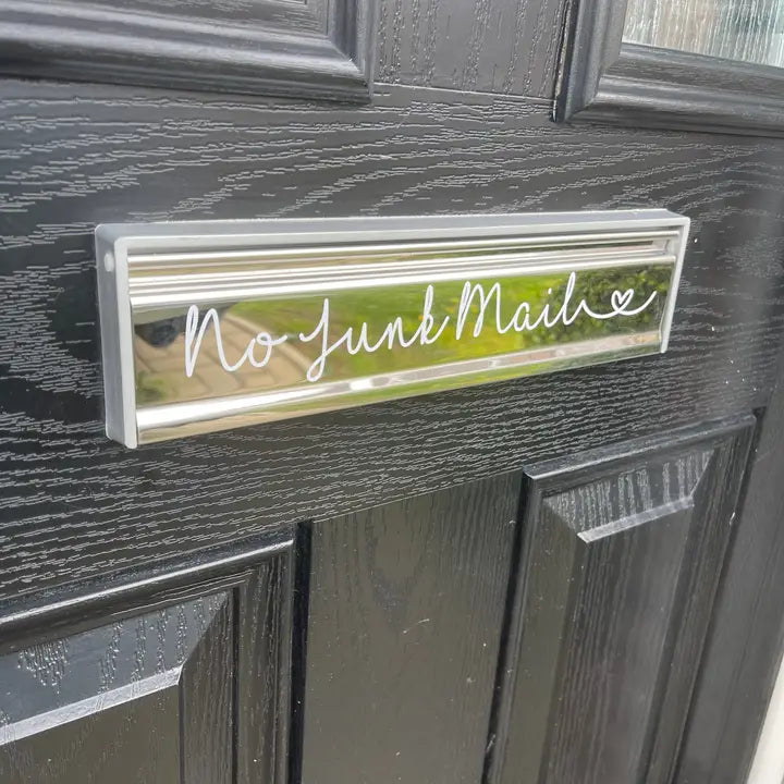 Custom Made Front Door Letterbox Label Letter Box Vinyl Sticker