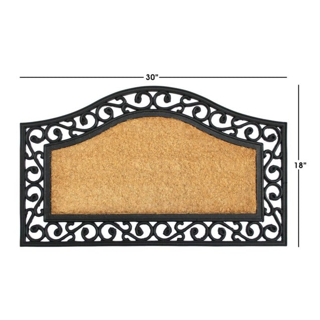 Rubber Coir Irongate Trellis Stripe Doormat