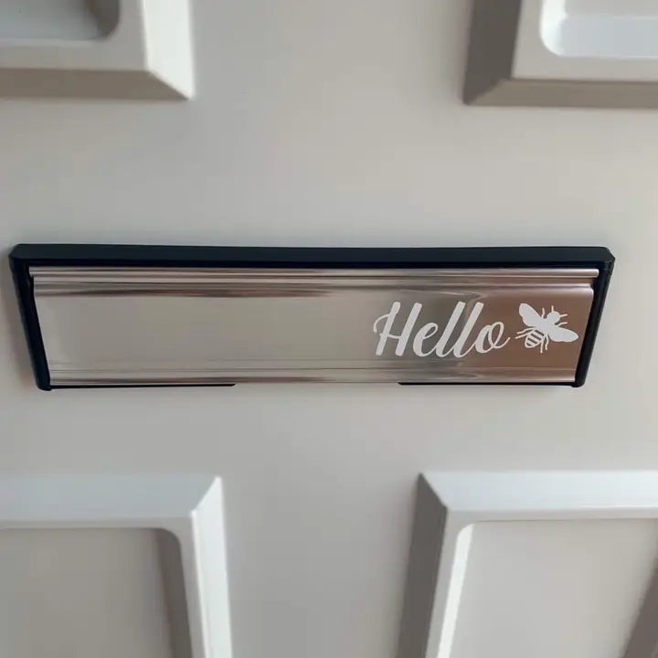 Hello Bumble Bee Letter Box Door Decor House Sticker