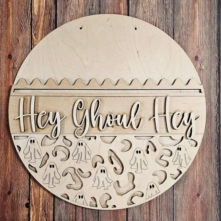 Diy Kit Hey Ghoul Hey Door Hanger