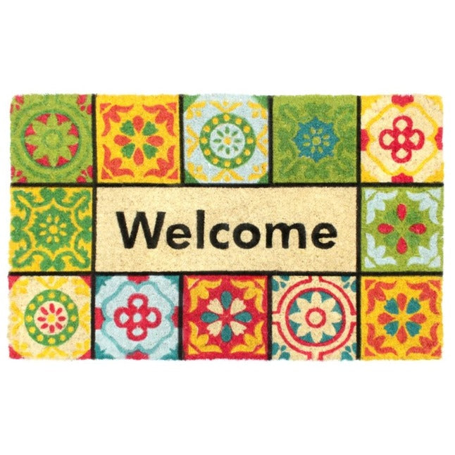 Bleach Welcome Folk Tile Rubber Doormat