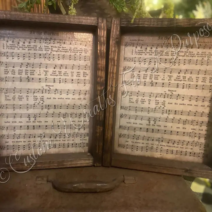 Rustic Framed Hymns