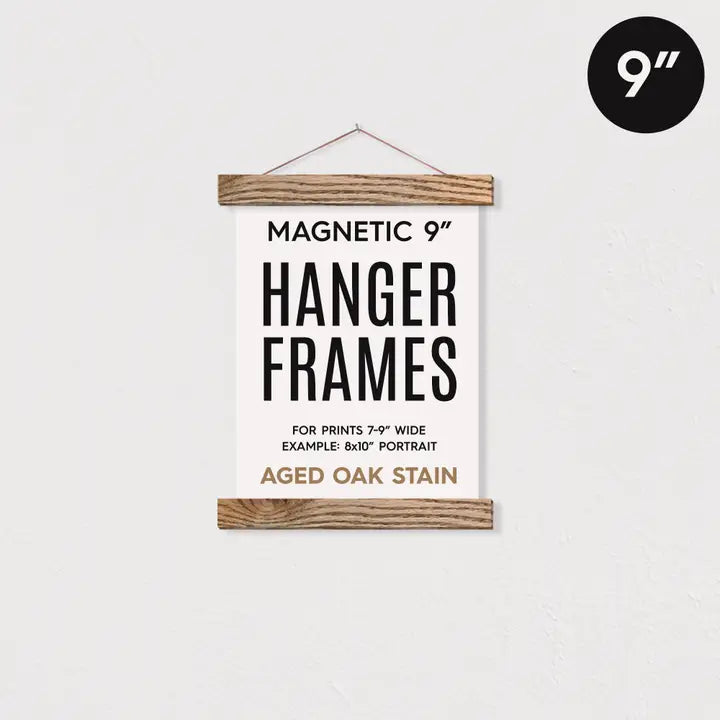 9" Magnetic Poster Hanger Frame For 8x10" Portrait Prints