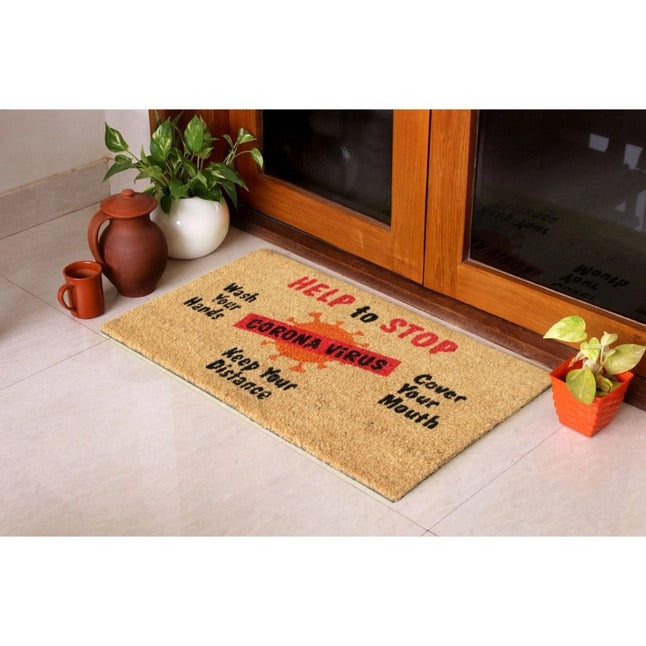 Multi Help To Stop Corona Virus Doormat