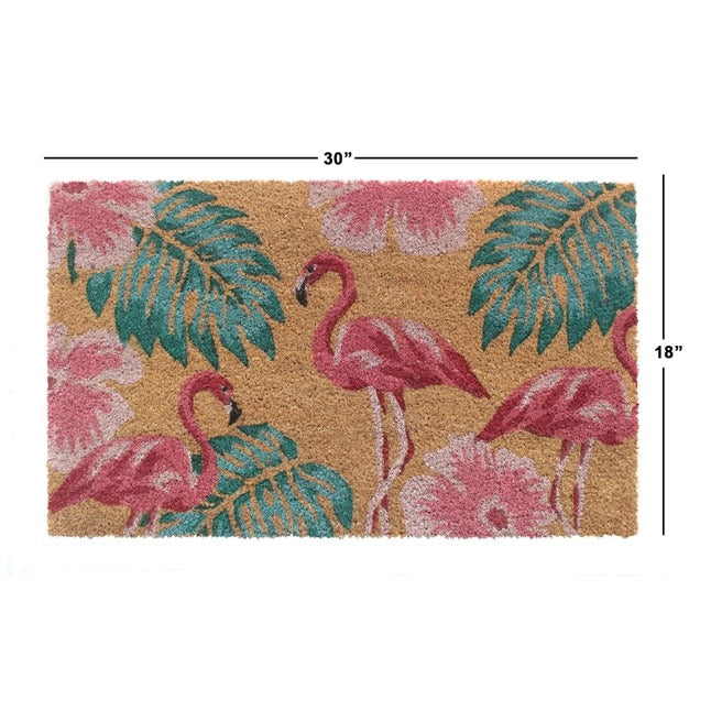 Tres Flamingo Doormat