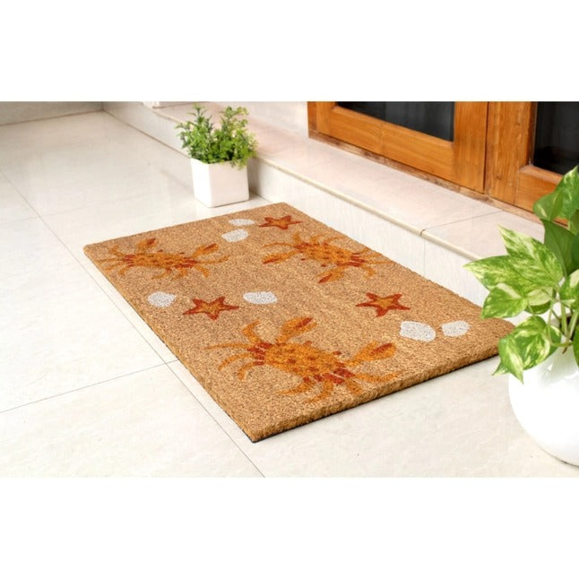 White Machine Tufted Crabs Doormat