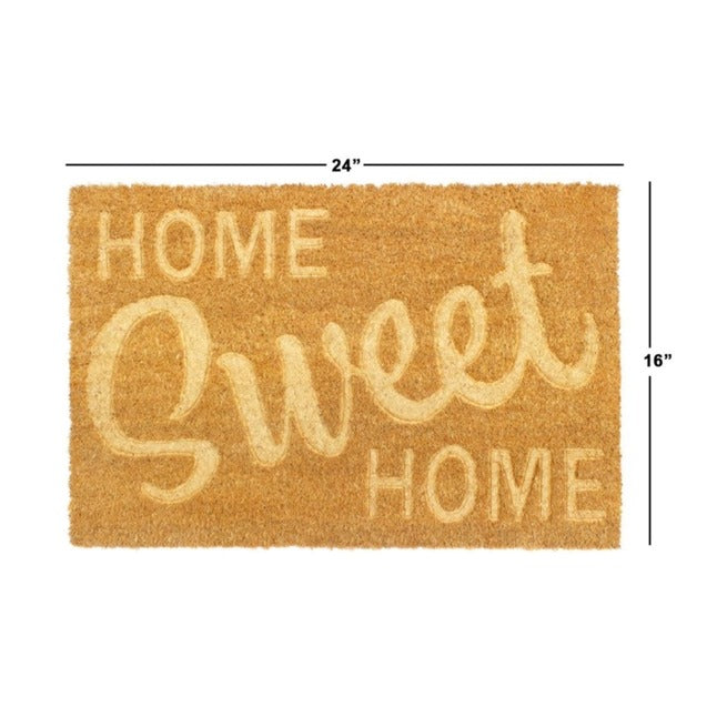 Embossed Home Sweet Home Coir Doormat