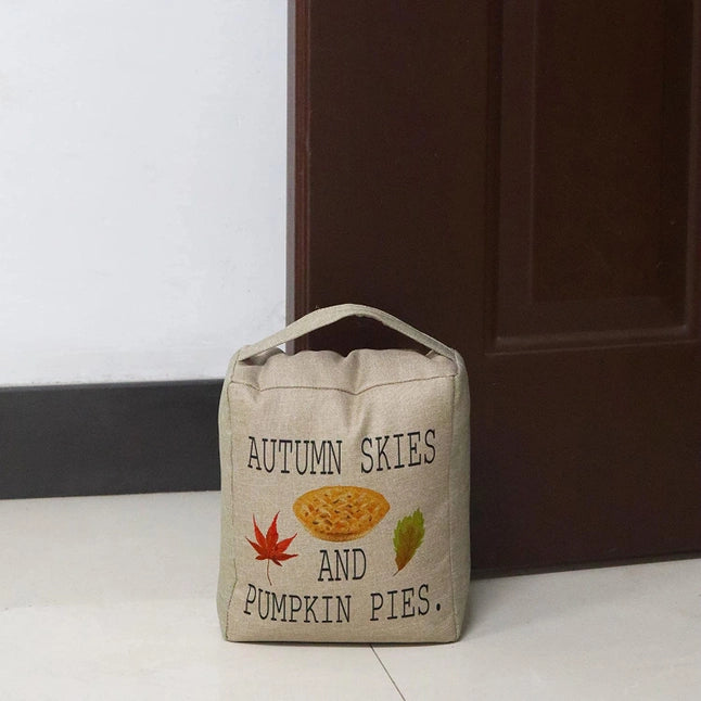 Fabric Door Stopper-Autumn Skies and Pumpkin Pies