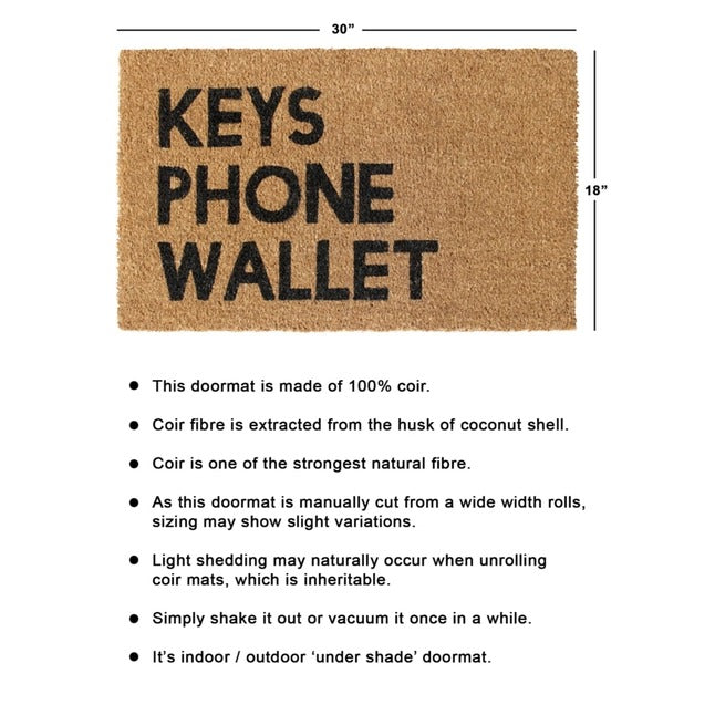 Black Keys Phone Wallet Doormat