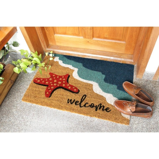 Multi Tufted Starfish Welcome Doormat