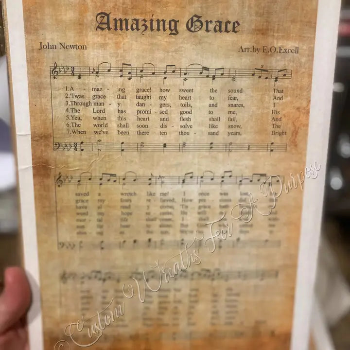 Rustic Framed Hymns