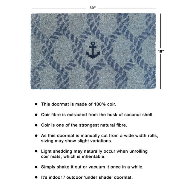 Gray Marine Anchor Doormat