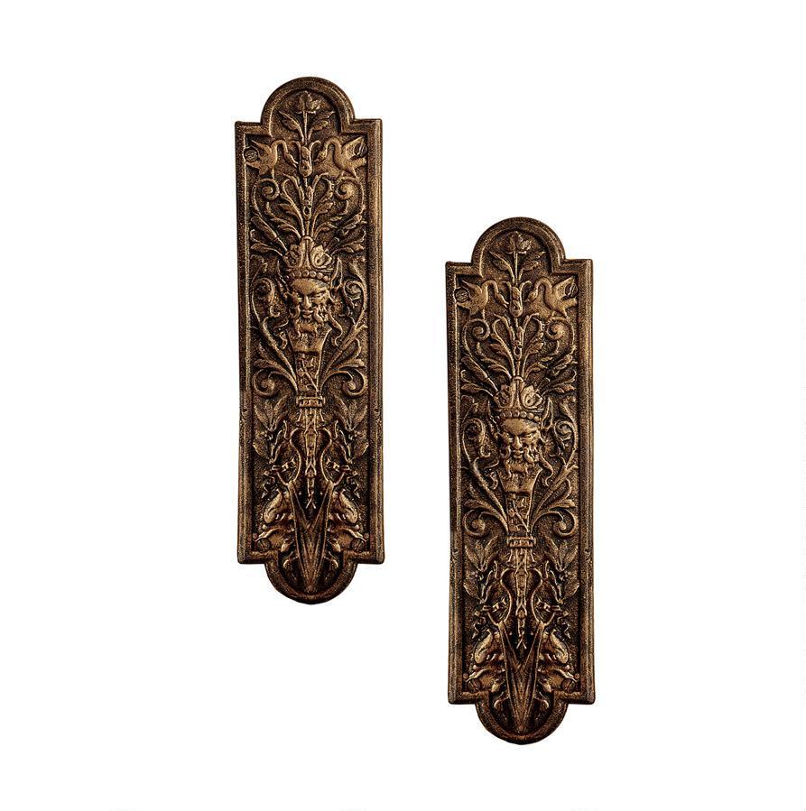 Greenman Iron Door Plates