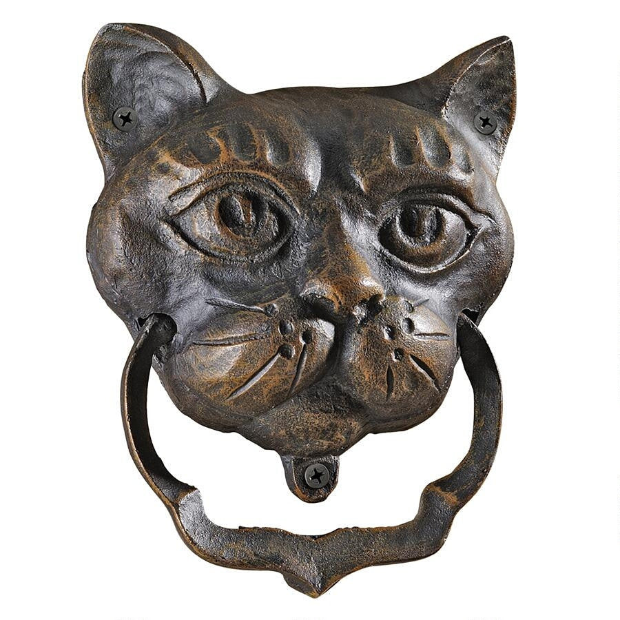 Black Cat Authentic Foundry Iron Door Knocker