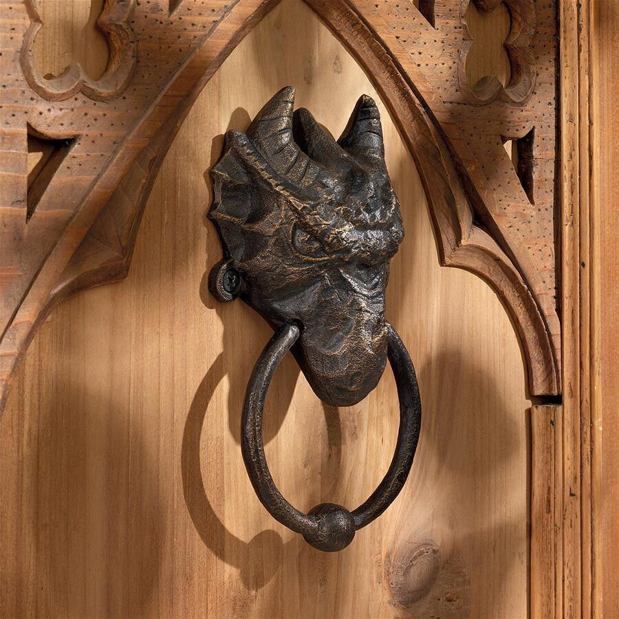 Head of the Dragon Foundry Iron Door Knocker