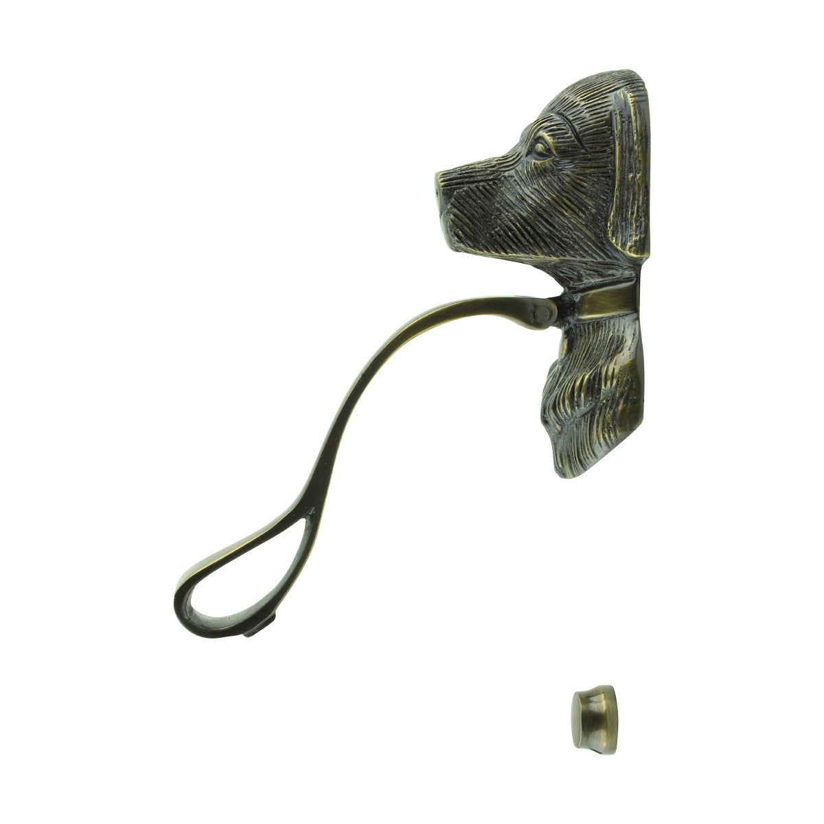 Antique Door Knocker Brass Antique Door Hardware Dog Door Knocker 7 5/8 Inch