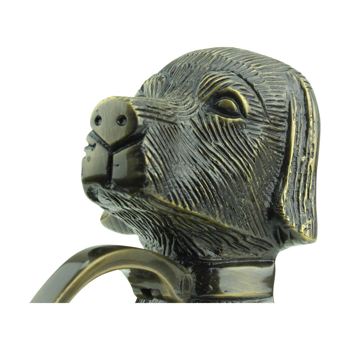 Antique Door Knocker Brass Antique Door Hardware Dog Door Knocker 7 5/8 Inch