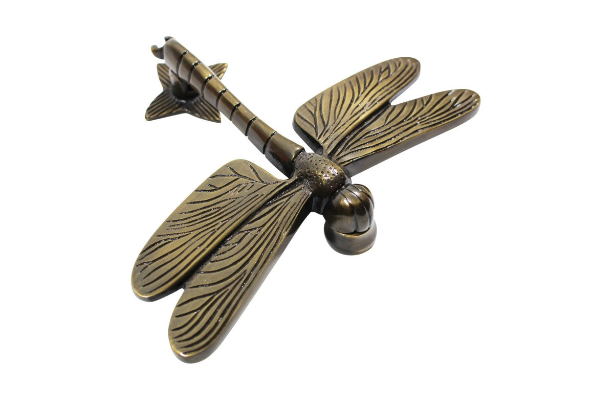 Antique Door Knocker Brass Antique Door Hardware Dragonfly Door Knocker 4 7/8 Inch X 6 3/8 Inch