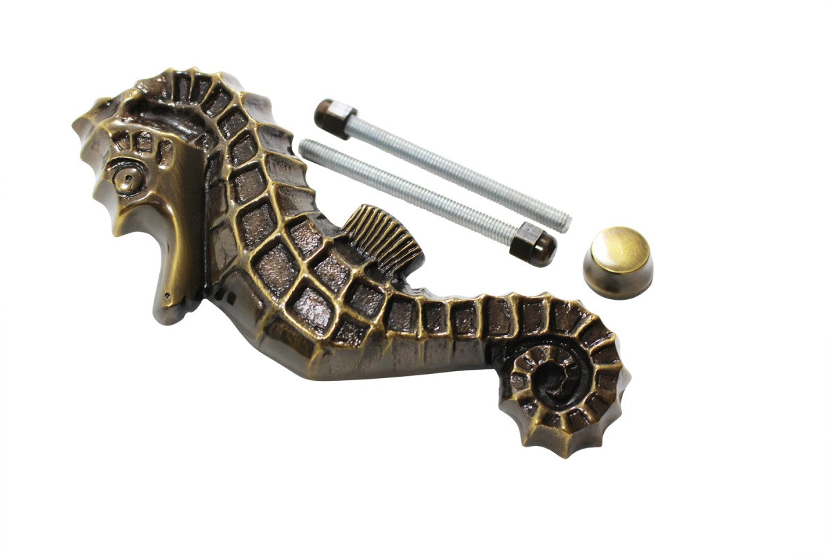 Antique Door Knocker Brass Antique Door Hardware Sea Horse Door Knocker 6 1/2
