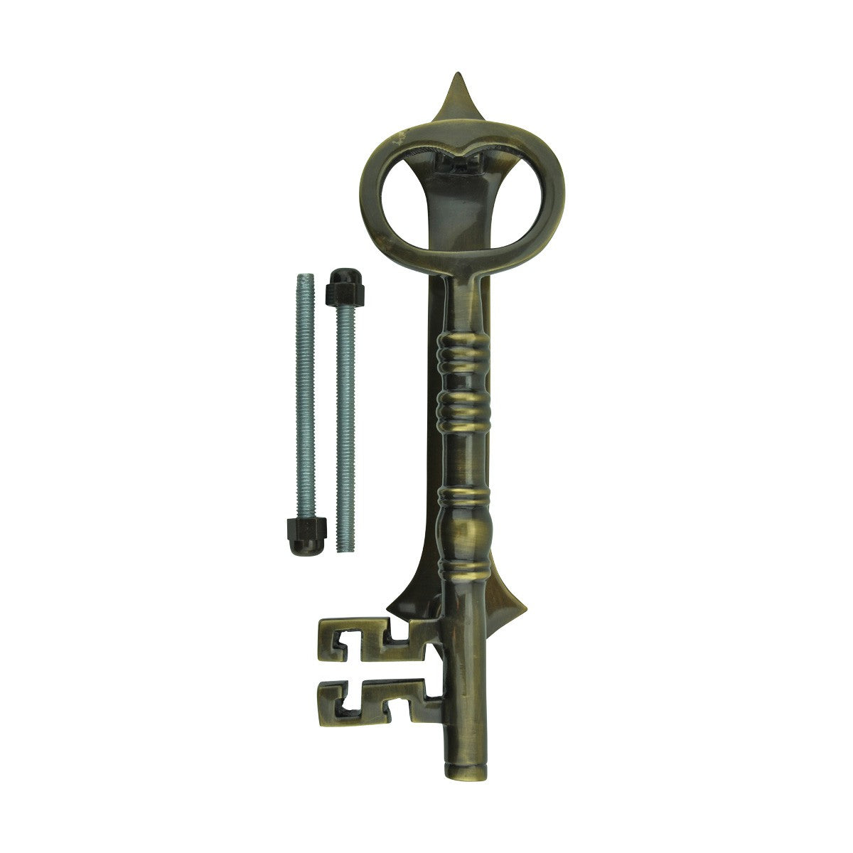 Antique Door Knocker Brass Vintage Antique Door Hardware Key Plate 7.75 Inch