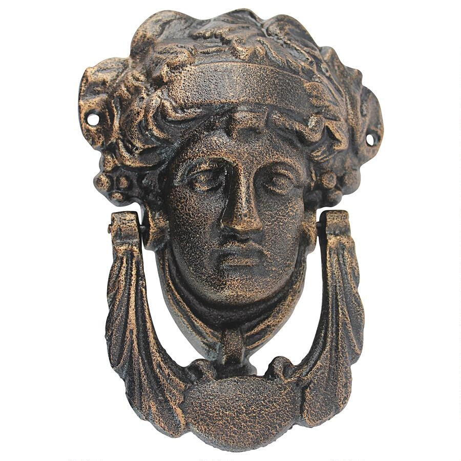 Athena, Goddess of Arts and Literature Authentic Foundry Iron Door Knocker