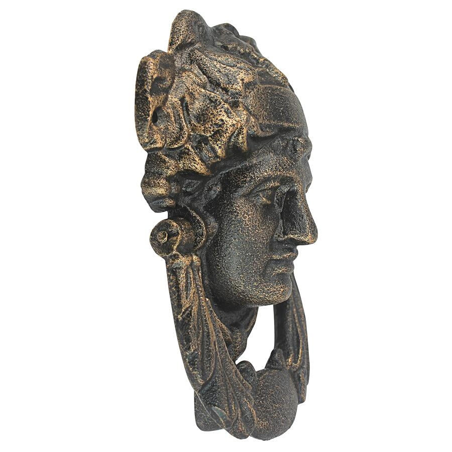 Athena, Goddess of Arts and Literature Authentic Foundry Iron Door Knocker