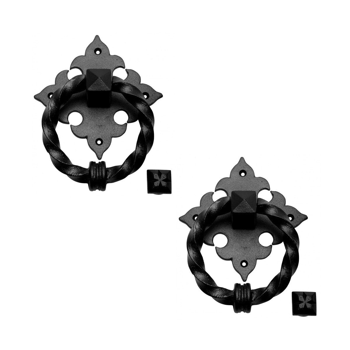 Black Door Knocker Cast Iron Door Knockers for Front Door 7 Inch X 5.5 Inch