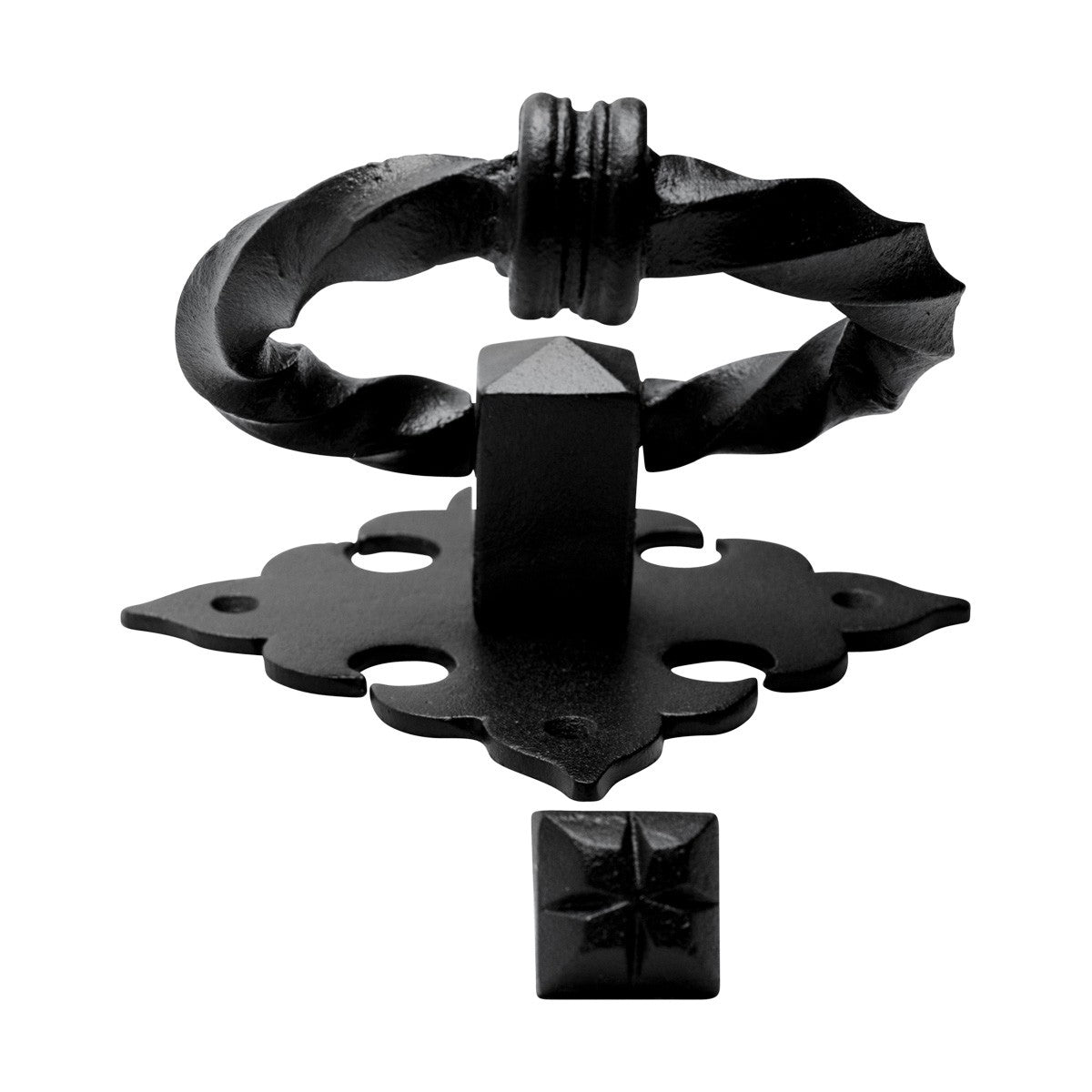 Black Door Knocker Cast Iron Door Knockers for Front Door 7 Inch X 5.5 Inch