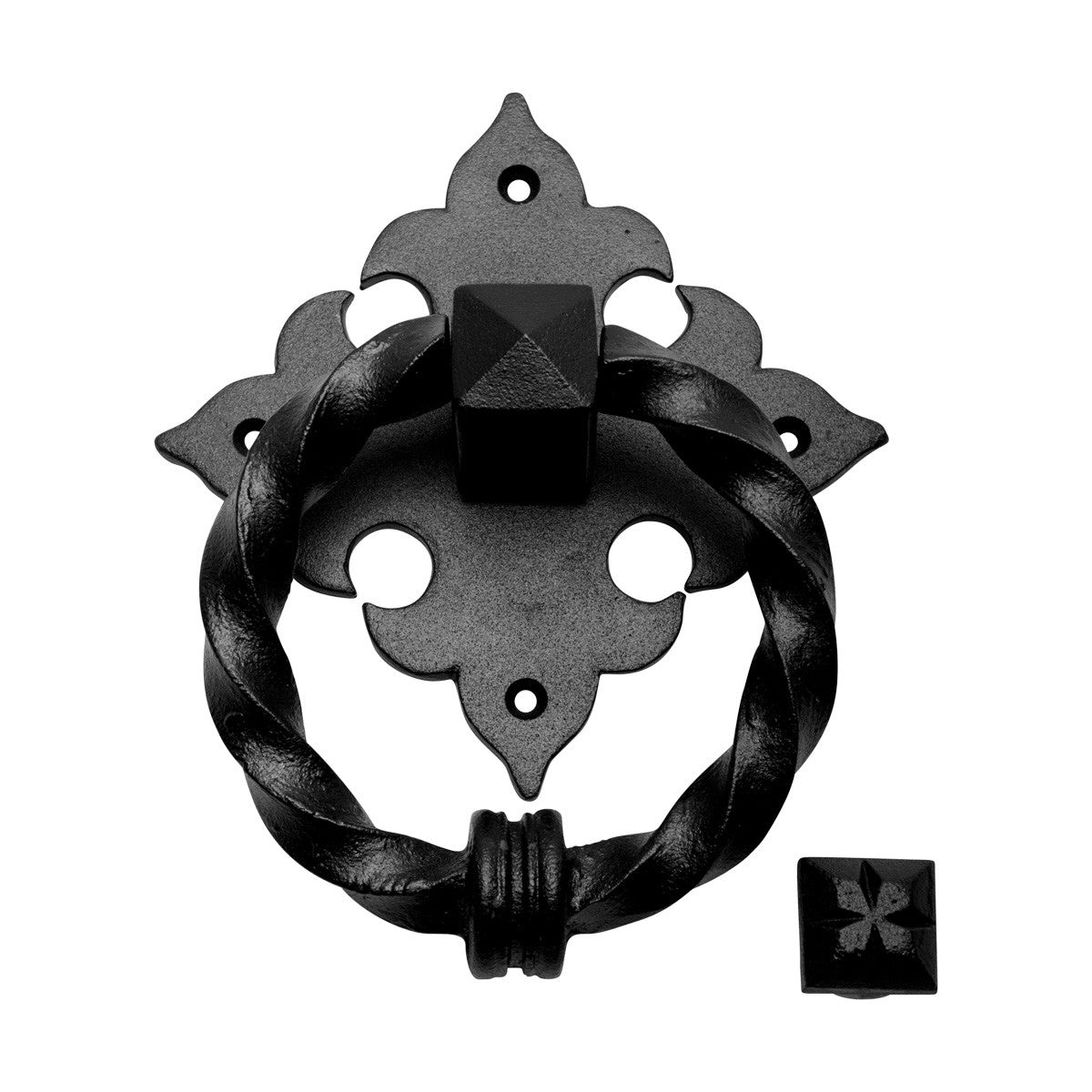 Black Door Knocker Cast Iron Door Knockers for Front Door 7 Inch X 5.5 Inch