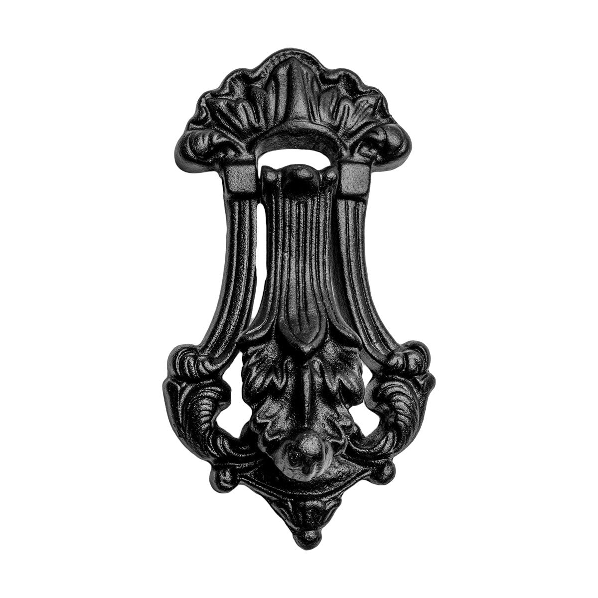 Black Door Knocker Cast Iron Traditional Door Knockers for Front Entry Door 7 1/2 Inch X 4 Inch