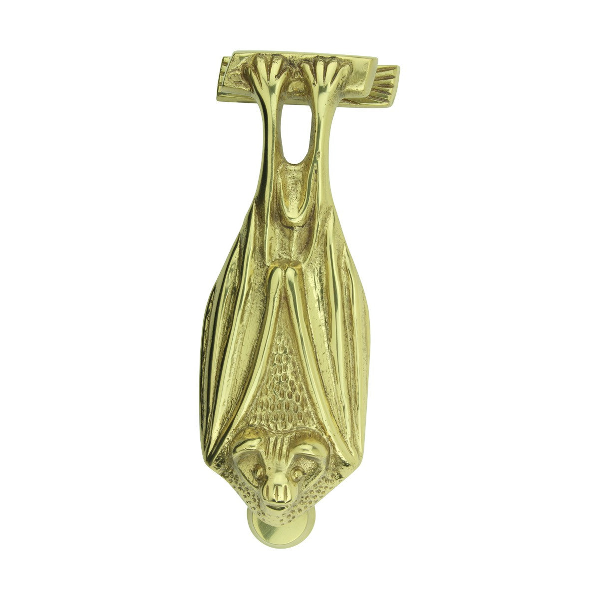 Brass Door Knocker Vampire Bat Gothic Style Lacquer Finish