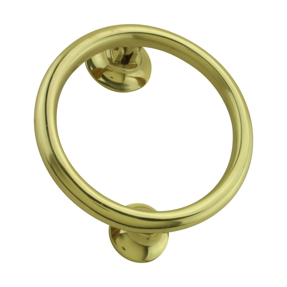 Brass Ring Door Knocker Heavy Duty Smooth Round Shape 5 inch Diameter