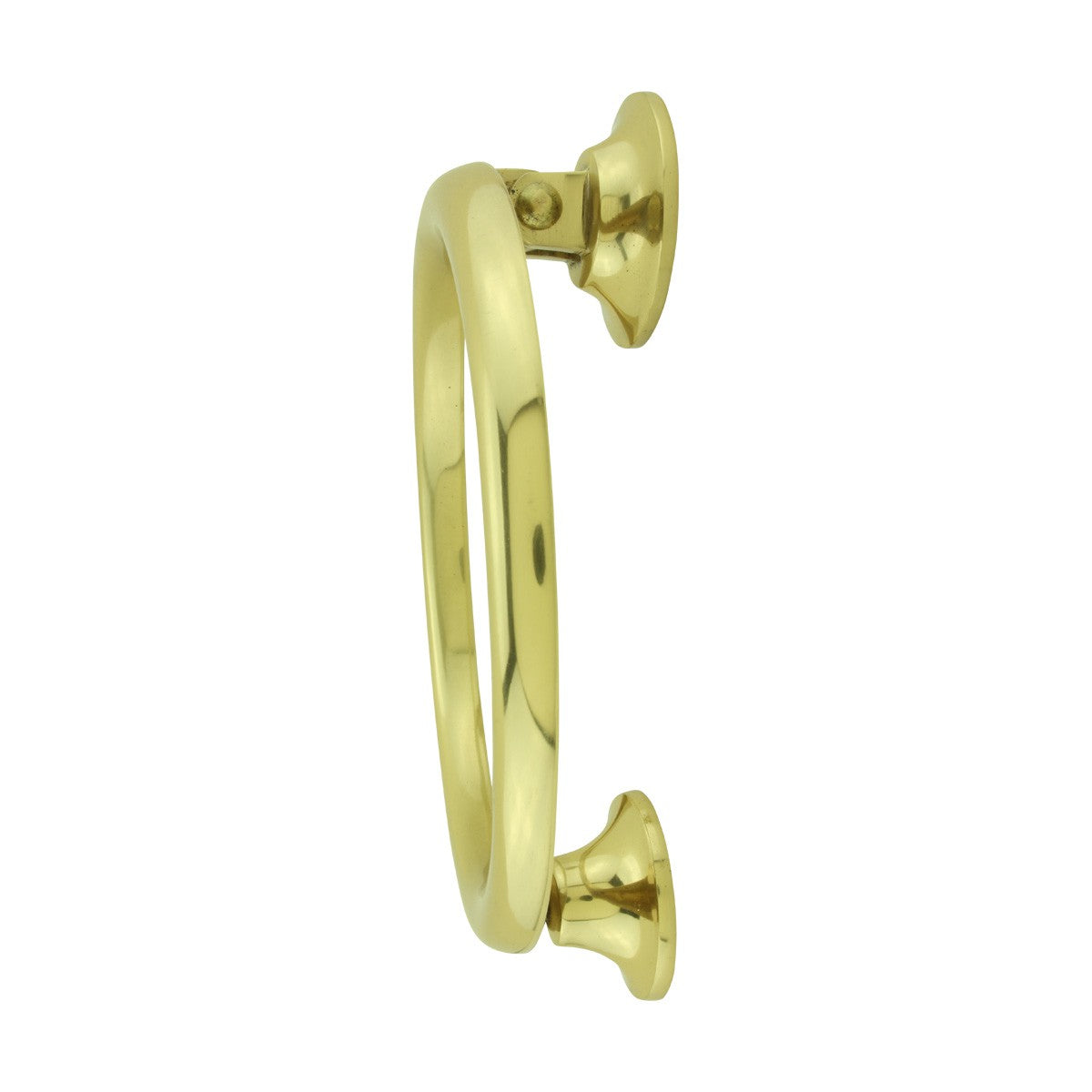 Brass Ring Door Knocker Heavy Duty Smooth Round Shape 5 inch Diameter