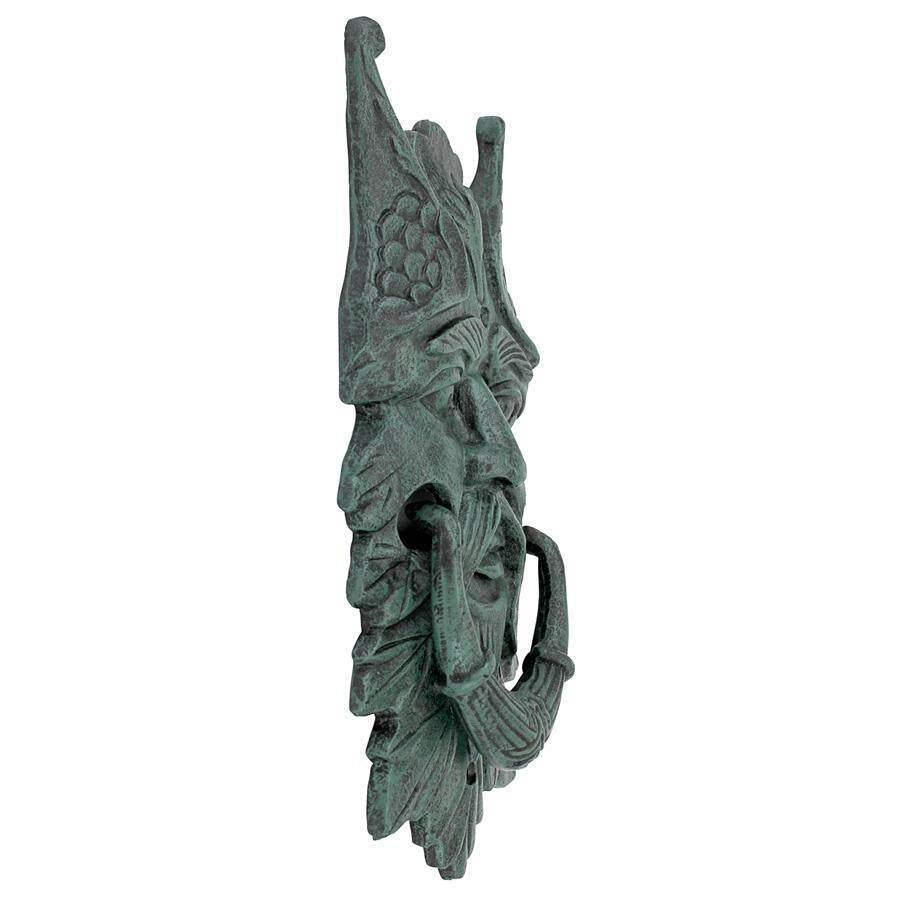 Castle Gladstone Gothic Greenman Authentic Foundry Iron Door Knockers