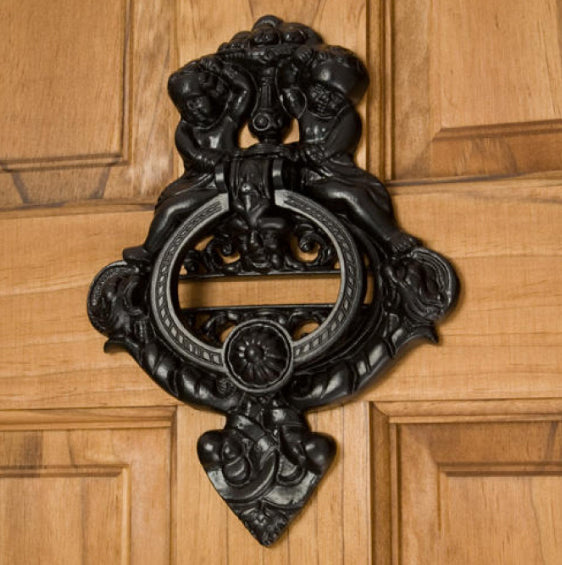 Cherubs Cast Iron Door Knocker