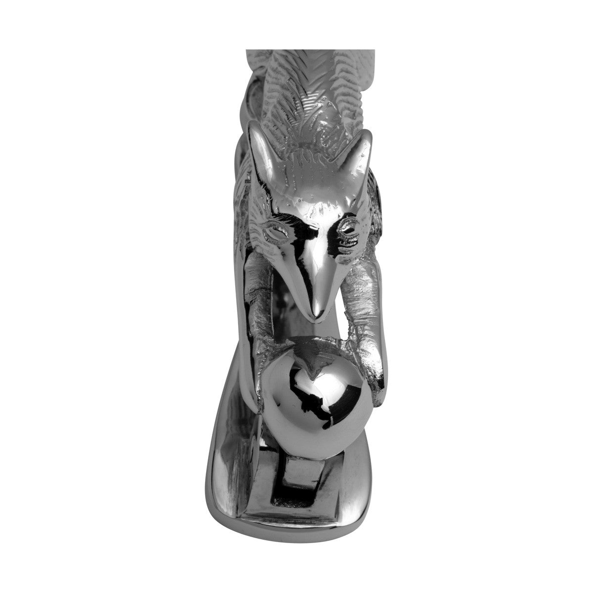 Chrome Brass Vintage Door Knocker Wild Running Fox 5.5"H