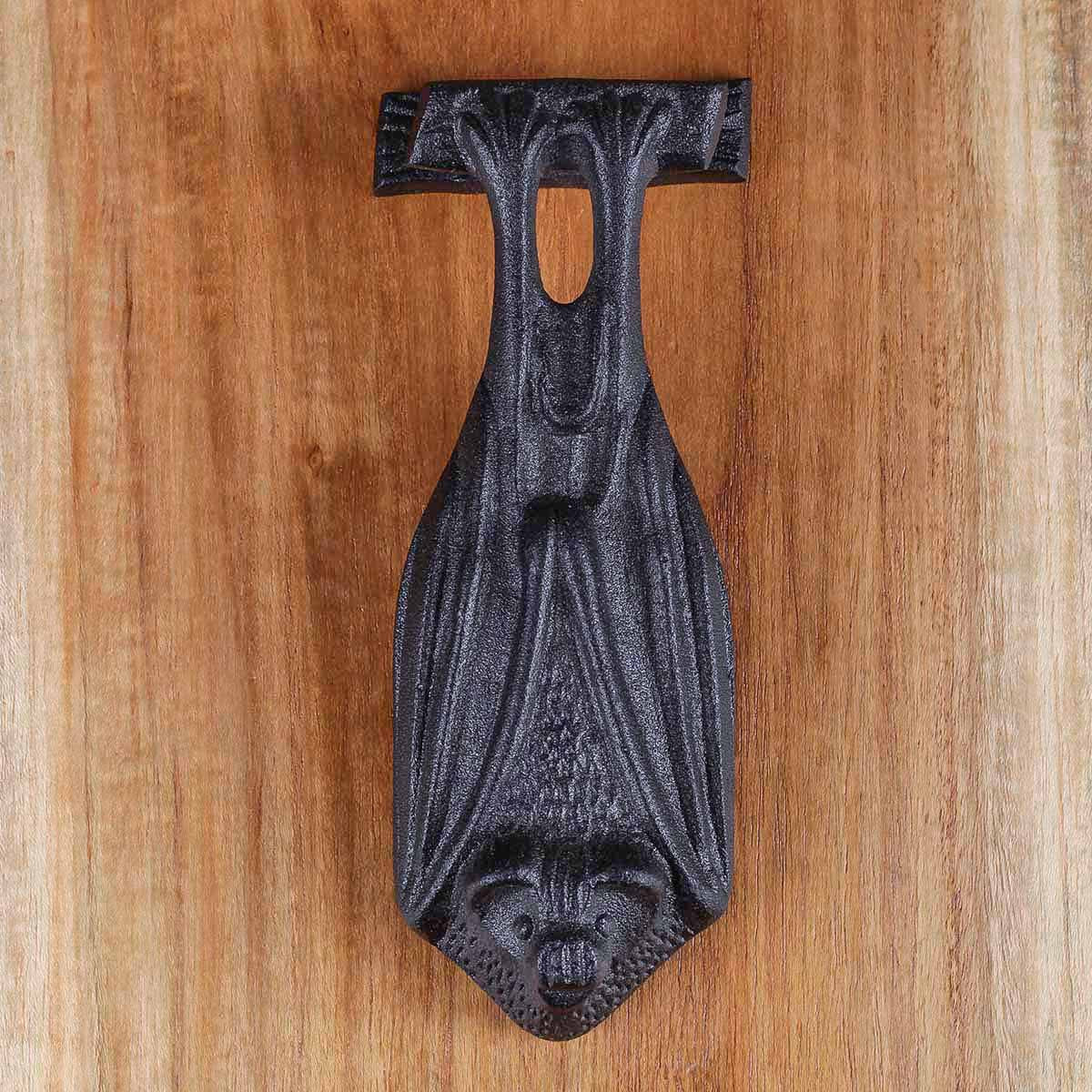 Door Knocker Black Cast Iron Door Knocker Bat Black Cast Iron 5 H x 2