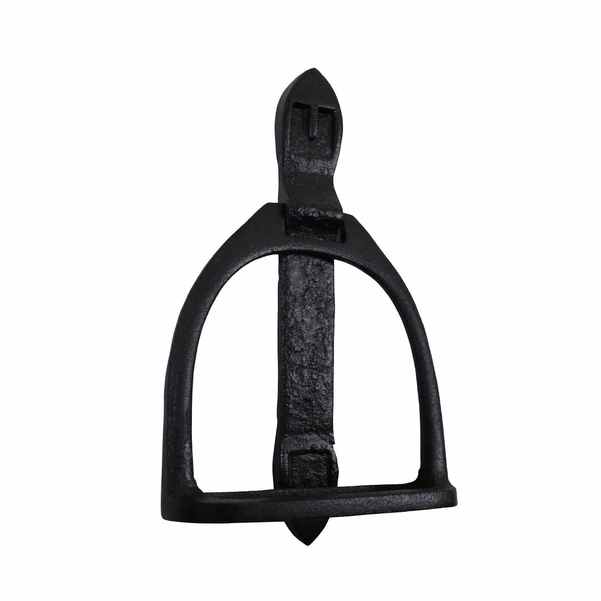 Door Knocker Black Cast Iron Door Knocker Stirrup Iron Black 9 1/2H x