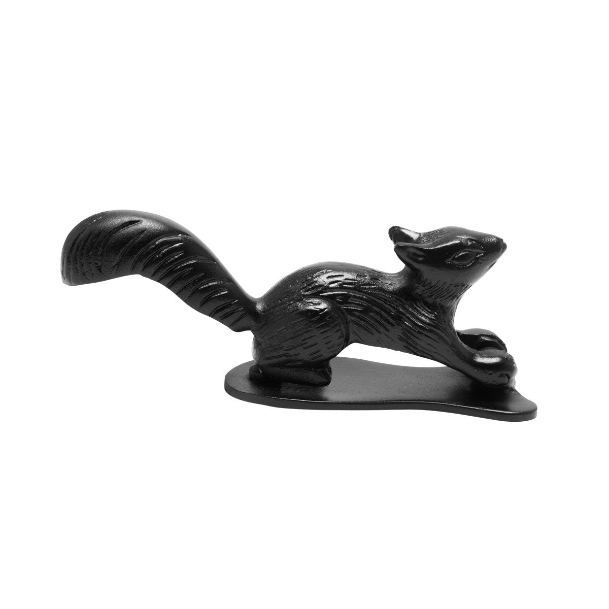 Door Knocker Black Cast Iron Squirrel 6 3/4" H x 2 1/8" W